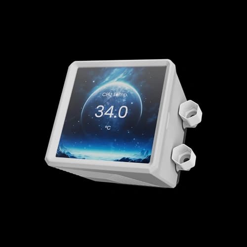 Gamdias AURA GL360 LCD White ARGB CPU Liquid Cooler